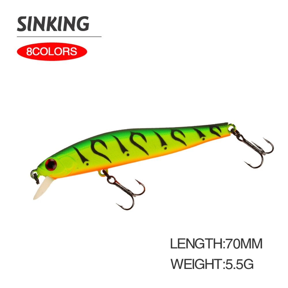 Fishing Lure Jerkbait - 7cm 5.5g เหยื่อตกปลา Minnow Wobbler Sinking