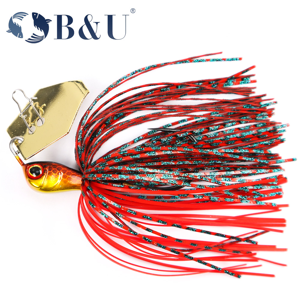 Fishing Lure Blade Bait - B & U เหยื่อล่อปลาคุยกันเหยื่อสปินเนอร์เหยื่อปลอมแบบใบมีดสำหรับนักเต้น buzzbait wobbler