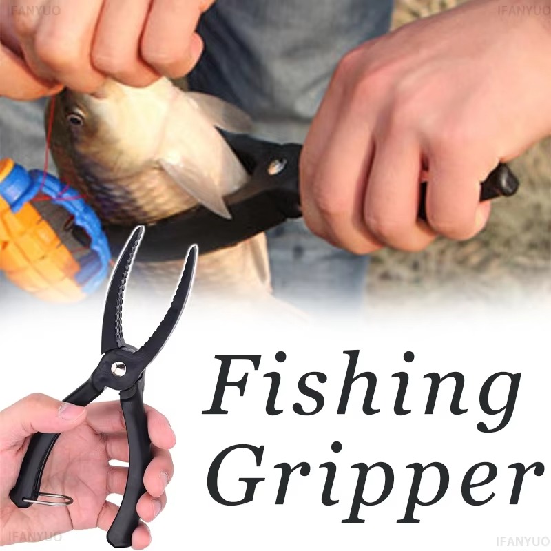 Fishing Lure Kit - อุปกรณ์ควบคุมปลาสำหรับใช้งานกลางแจ้ง ที่หนีบพลาสติกสำหรับจับปลา อุปกรณ์จับปลาแบบกันลื่น คีมหนีบปลา ชุดอุปกรณ์
