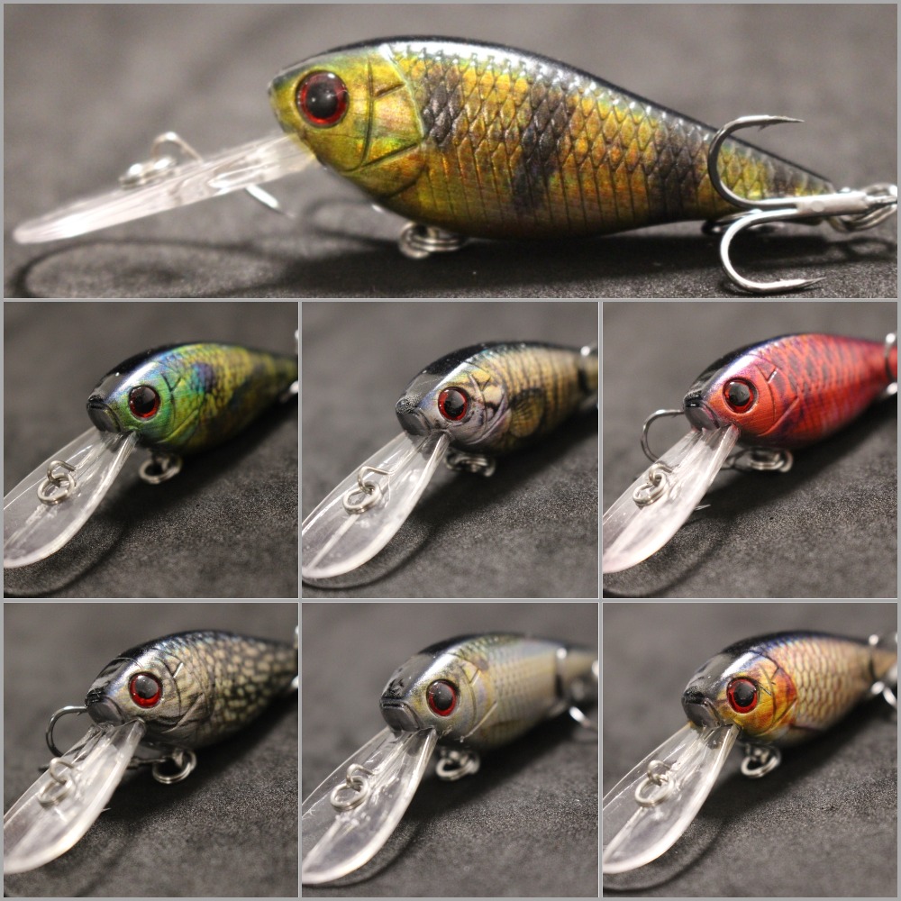 Fishing Lure Crankbait - Wlure เหยื่อล่อปลา crankbait ที่มีความลึก8กรัม8เซนติเมตร3เมตรตะขอปลายสูงโยกเยกกว้างพร้อม HC549ตกปลาคาร์พดำน้ำลึก