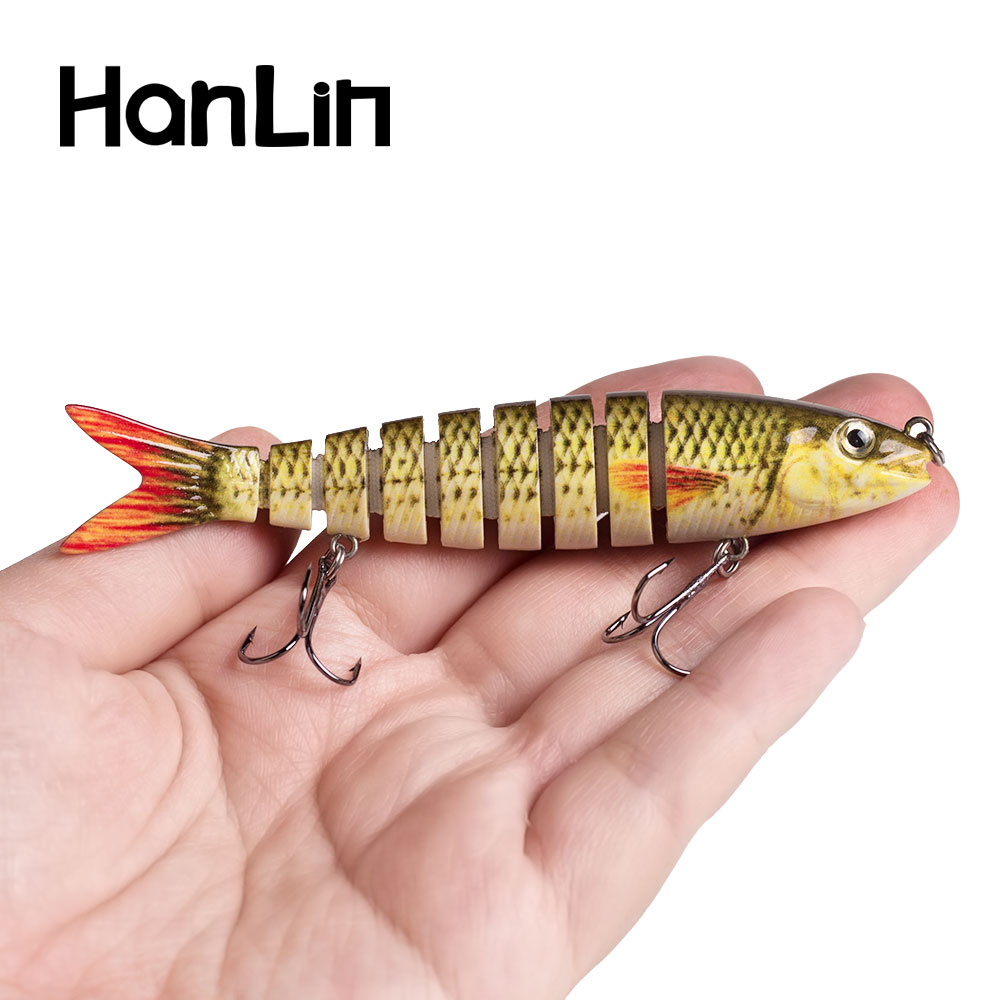 Fishing Lure Popper - Hanlin 10 ซม./3.94in Multi Jointed เหยื่อตกปลา