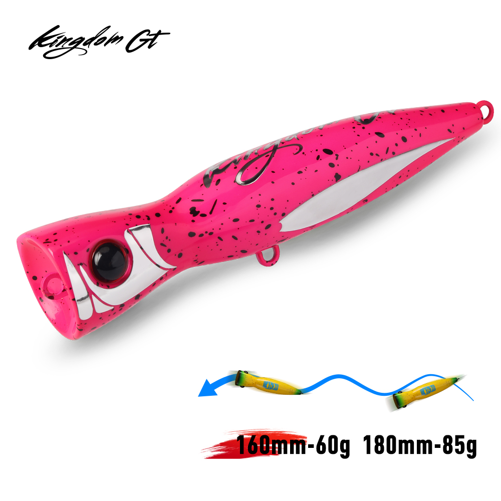 Fishing Lure Buzzbait - เหยื่อตกปลา Kingdom GT Topwater Popper 60