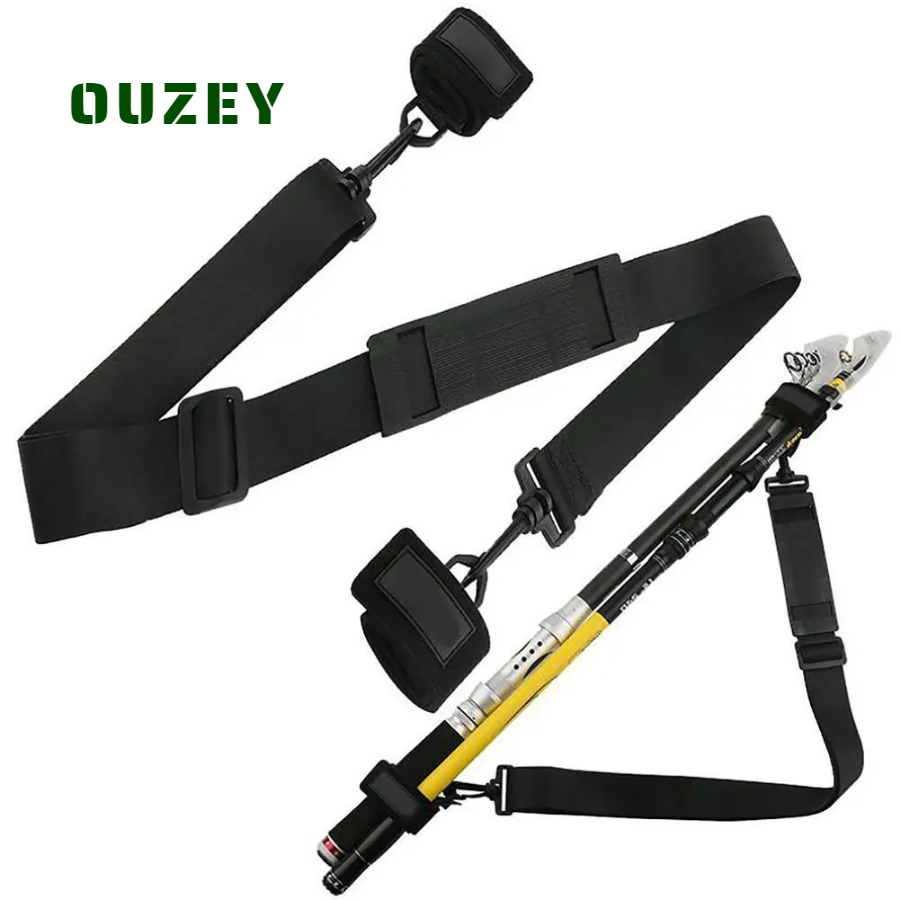 Fishing Lure Kit - ตกปลา Rod สายคล้องคอสลิงไหล่เข็มขัดเครื่องมือรักษาความปลอดภัย NYLON Lure Rod