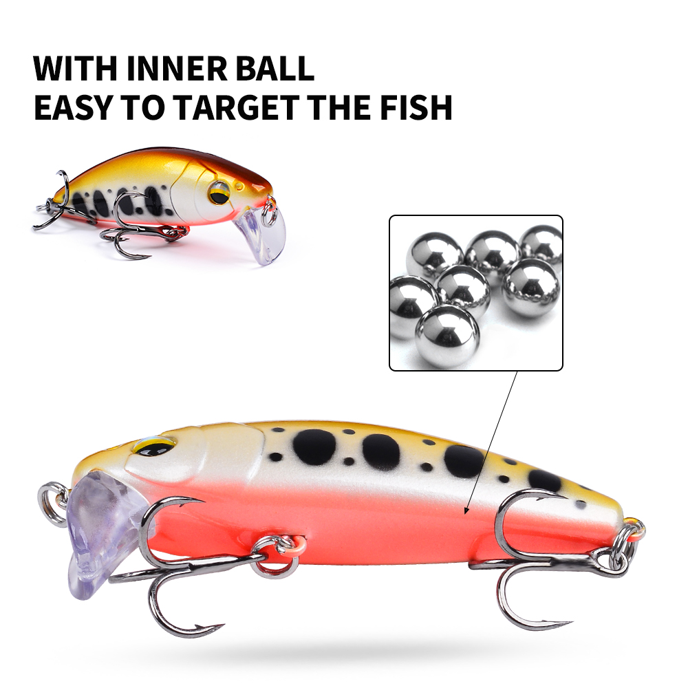 Proberos 1/6PCS Hard เหยื่อตกป - Fishing Lure Crankbait บทวิจารณ์และราคา