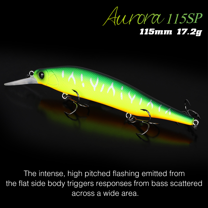 TSURINOYA 115mm 17.2g ระงับ Mi - Fishing Lure Jerkbait บทวิจารณ์และราคา