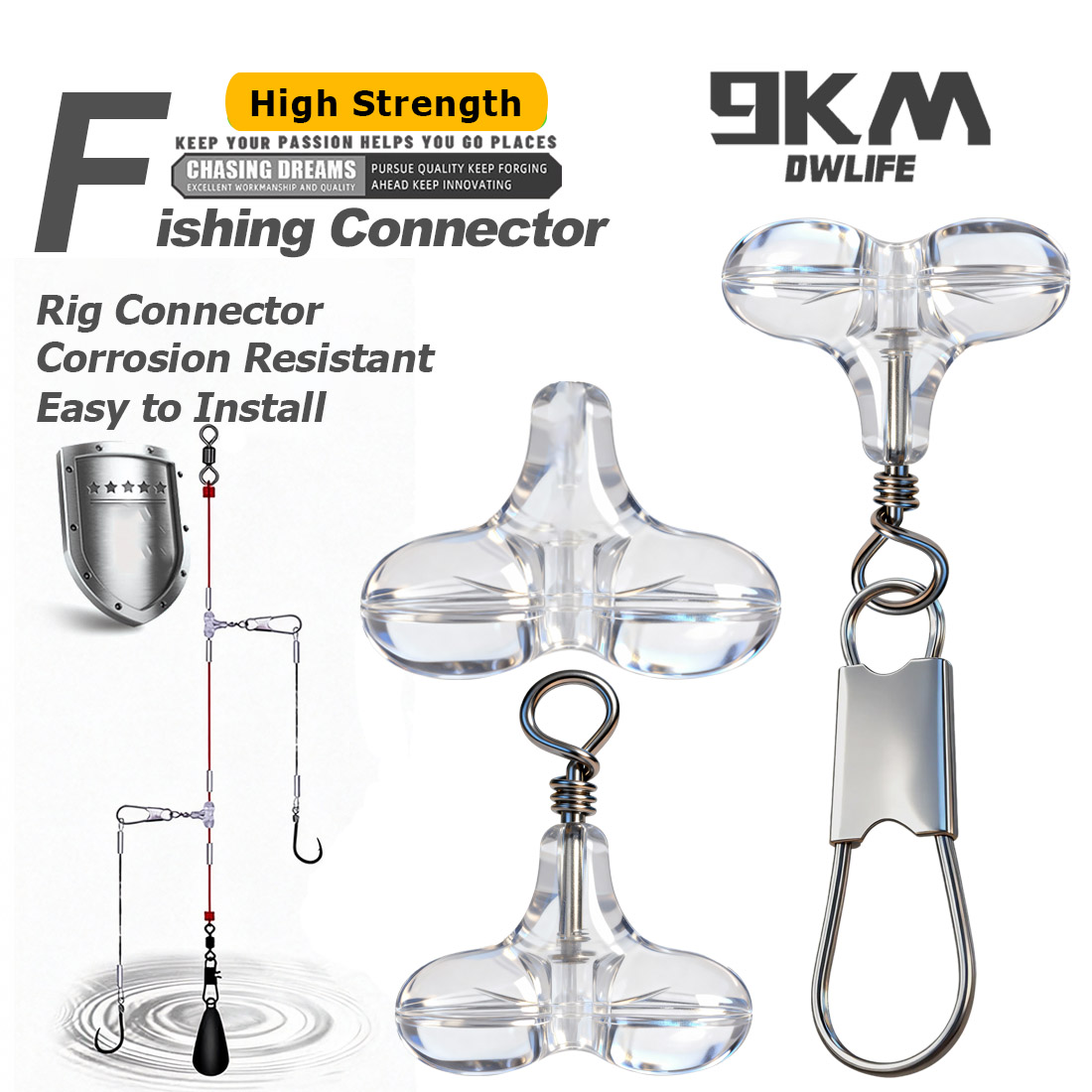 ลูกปัดตกปลาแบบตัวที 9KM พร้อมต - Fishing Lure Accessories บทวิจารณ์และราคา