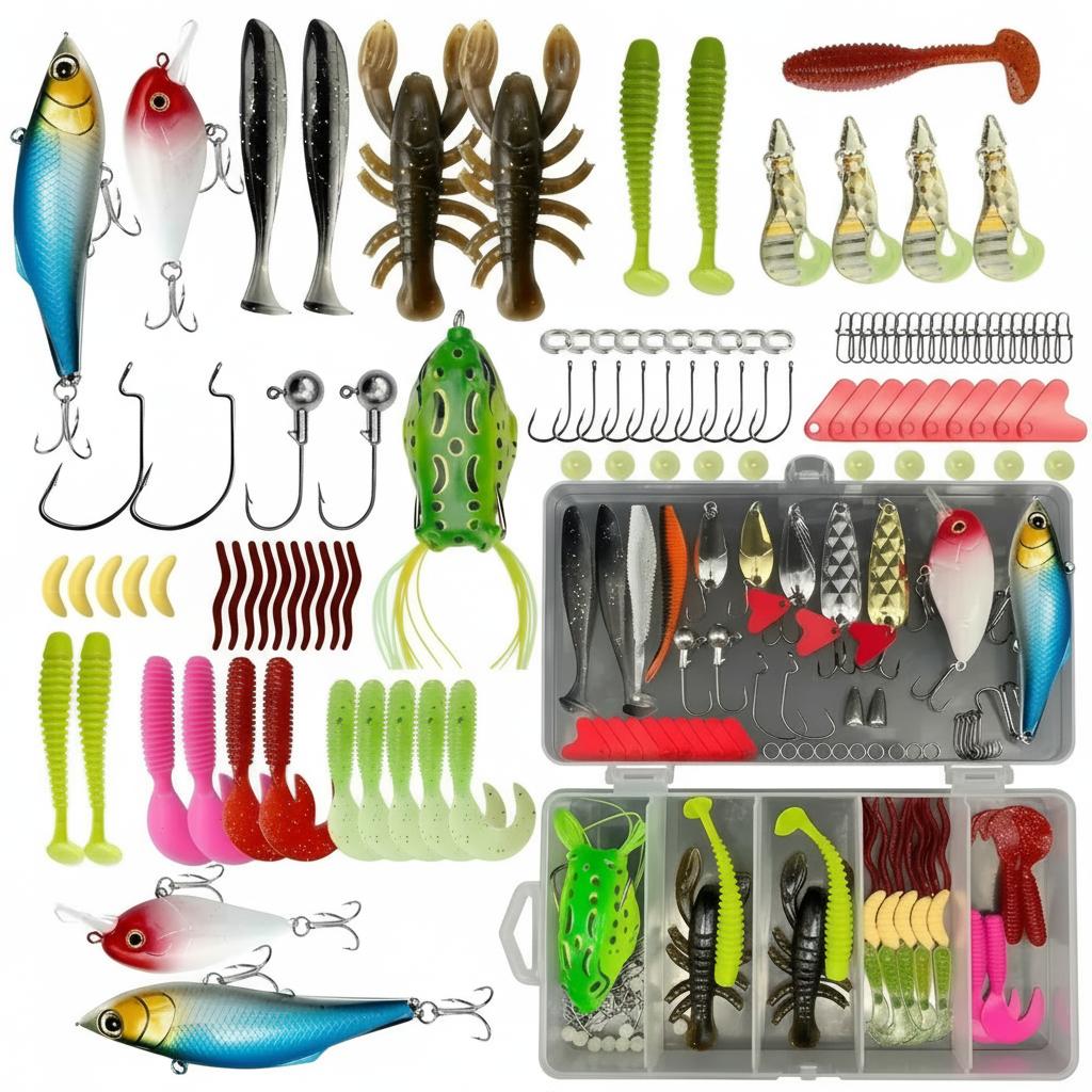 ชุดอุปกรณ์ตกปลาพรีเมียม 133 ชิ - Fishing Lure Jig บทวิจารณ์และราคา