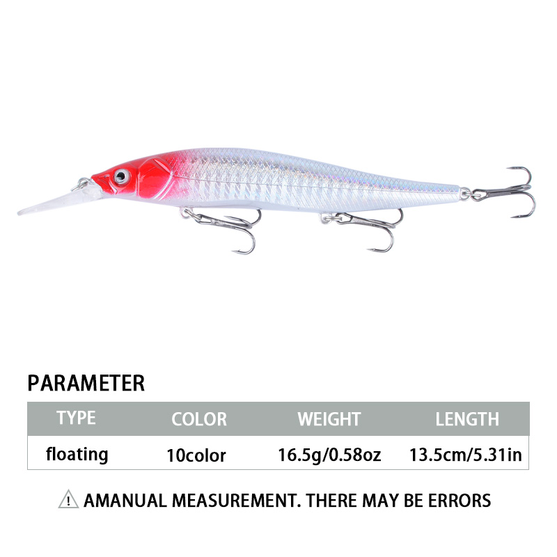 เหยื่อตกปลาแบบลอยน้ำ 10 ชิ้น เ - Fishing Lure Crankbait บทวิจารณ์และราคา