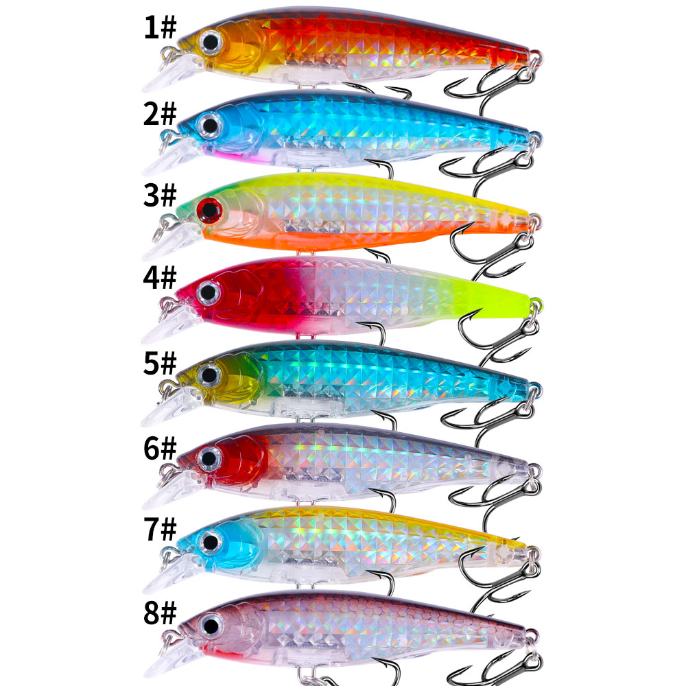 1 PC Minnow ชุดเหยื่อตกปลา 9 ซ - Fishing Lure Jerkbait บทวิจารณ์และราคา