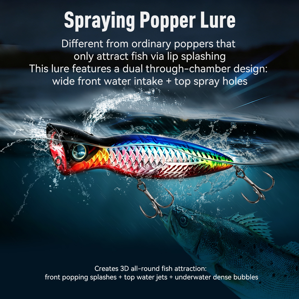 เหยื่อปลอม Kingdom Basstaor Po - Fishing Lure Popper บทวิจารณ์และราคา