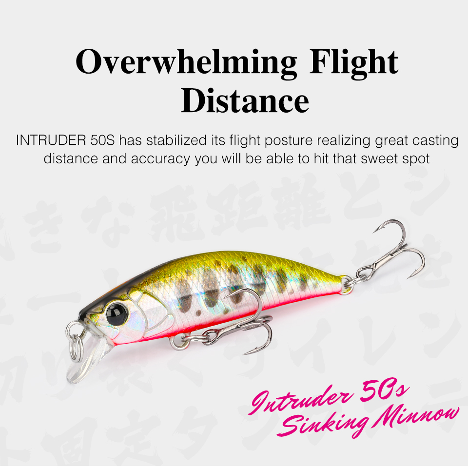 TSURINOYA 50S สีใหม่ 5cm 5g Si - Fishing Lure Jerkbait บทวิจารณ์และราคา