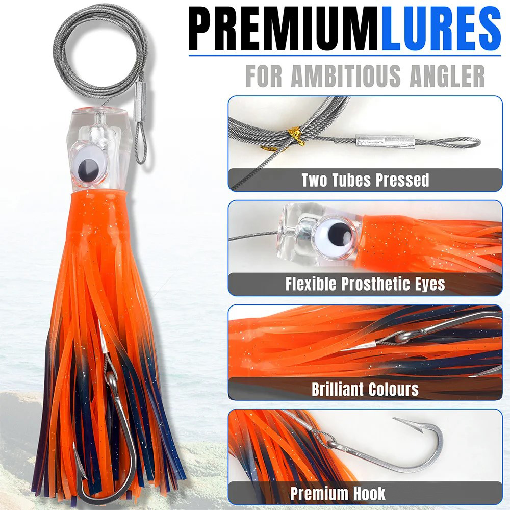 6 ชิ้นน้ําเค็ม Tolling Lures ก - Fishing Lure Buzzbait บทวิจารณ์และราคา