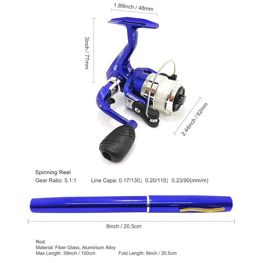 ชุดคันเบ็ดตกปลาแบบพกพาขนาดเล็ก - Penn Reel Fierce บทวิจารณ์และราคา